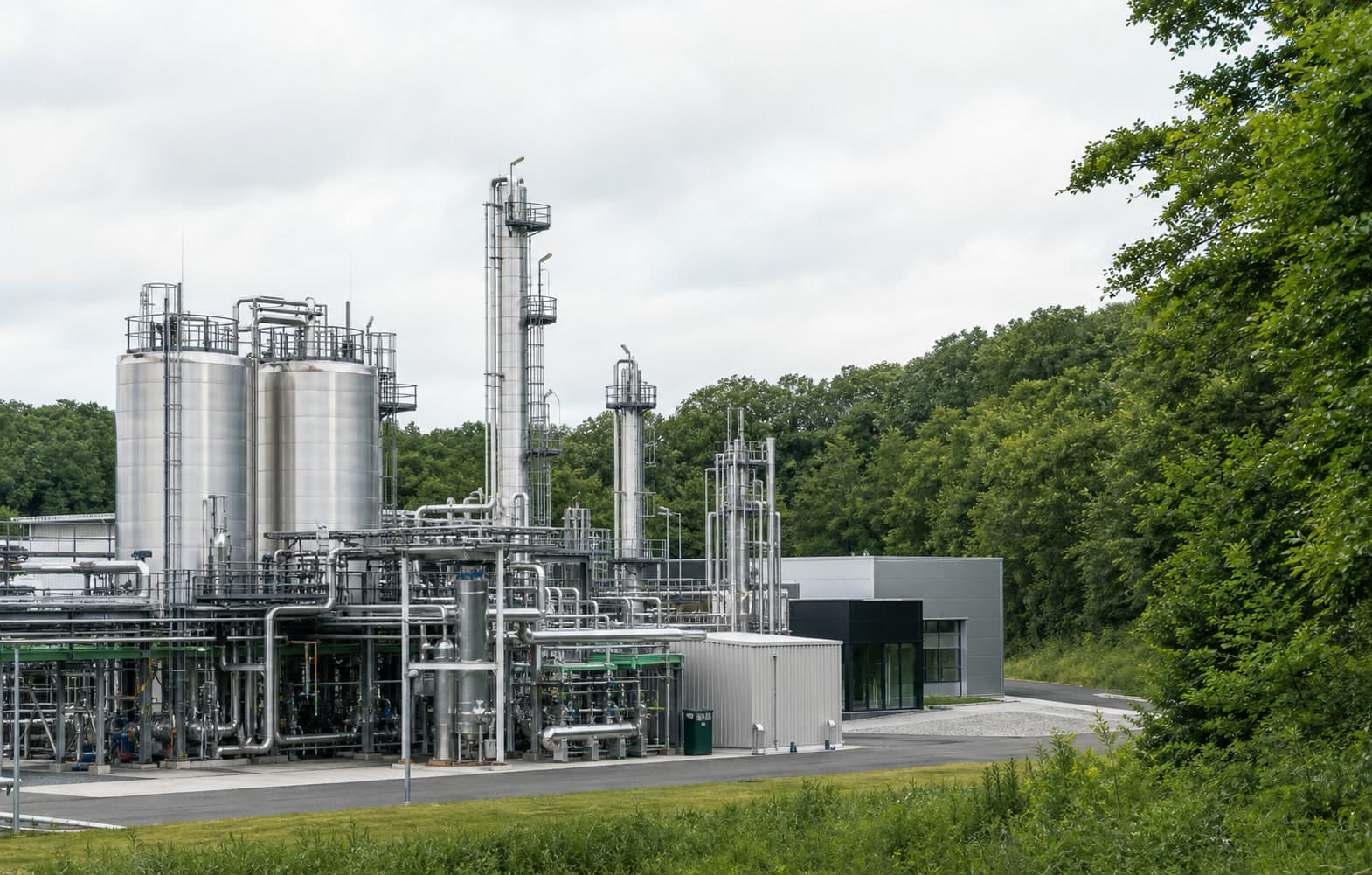 Sustainable process research facility set among greenery